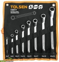 Набір ключів накидних в чохлі 8 штук TOLSEN